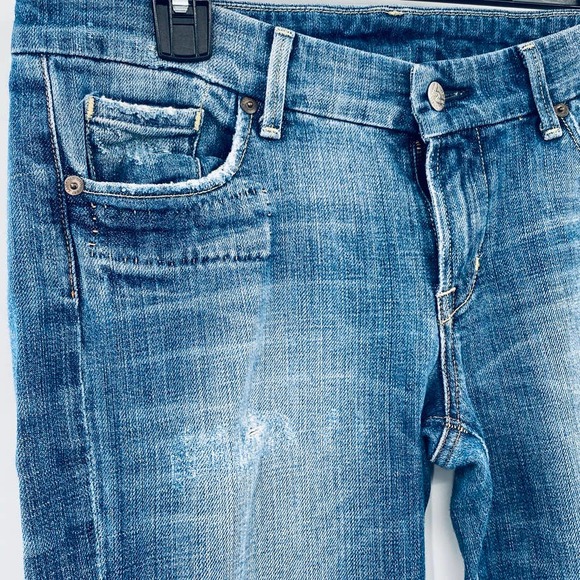 COH Citizens of Humanity Medium Wash Low Waist Full Leg Jeans Faye #003 Size 29 - Picture 6 of 12